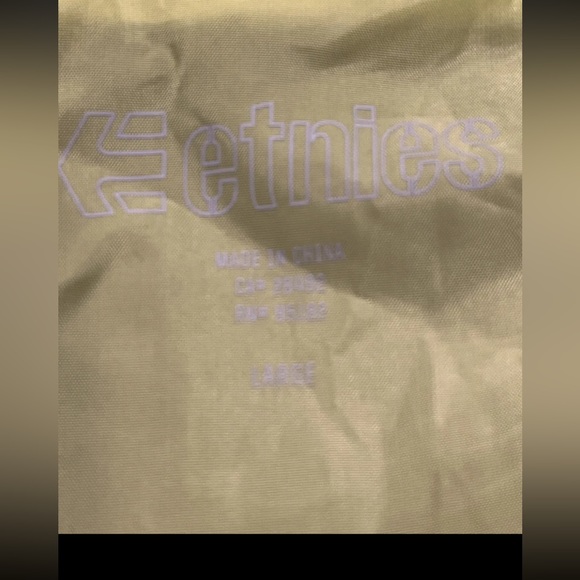 Etnies Zip up Windbreaker MINETT Jacket Gray Neon Yellow Pockets Skateboard mens - Picture 9 of 13